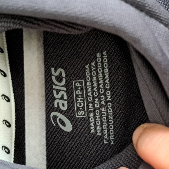 NWT ASICS Grey Fitted Hoodie Sweatshirt size S/P - Picture 5 of 7